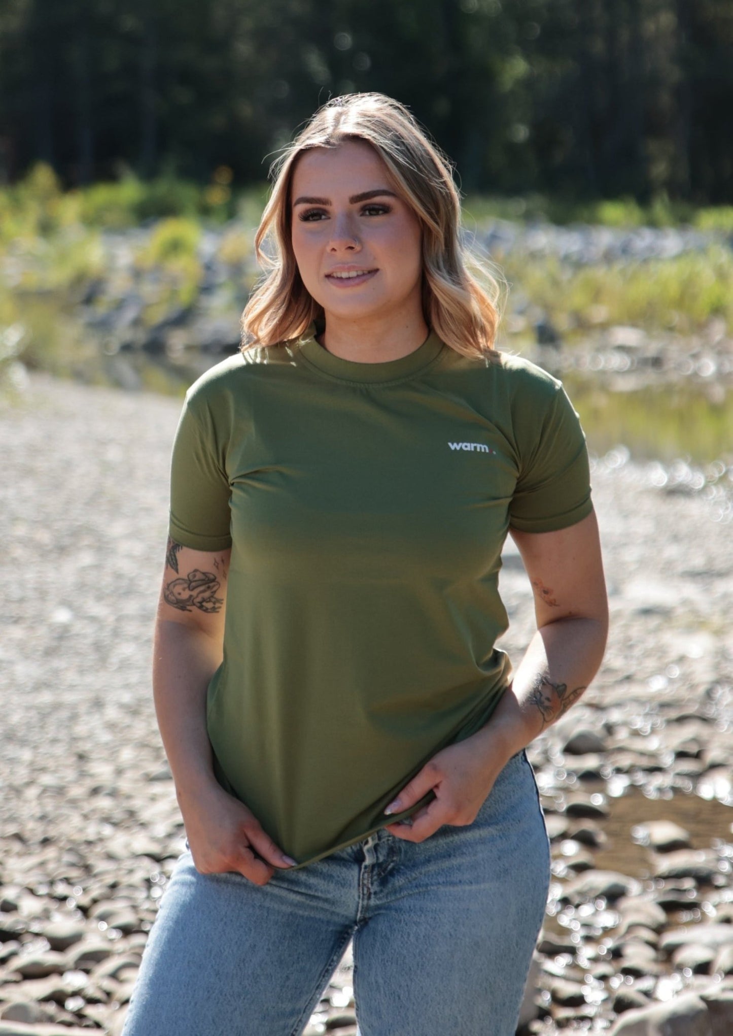 Army Green Organic Cotton T-Shirt (Women's)