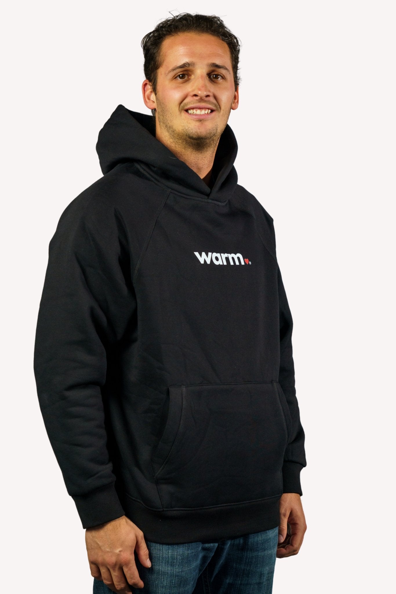 Premium Men's Polar Fleece Hoodie (Black)