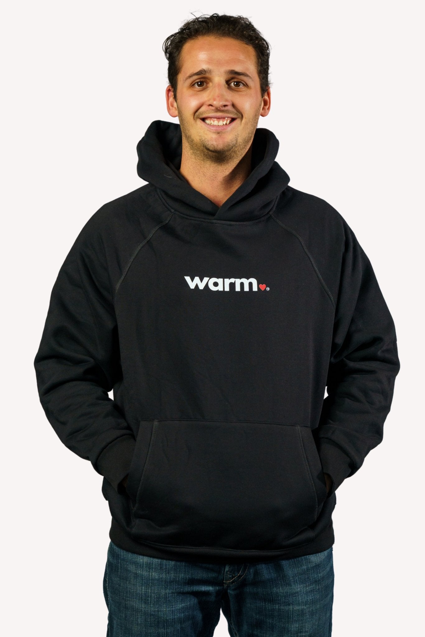 Premium Men's Polar Fleece Hoodie (Black)