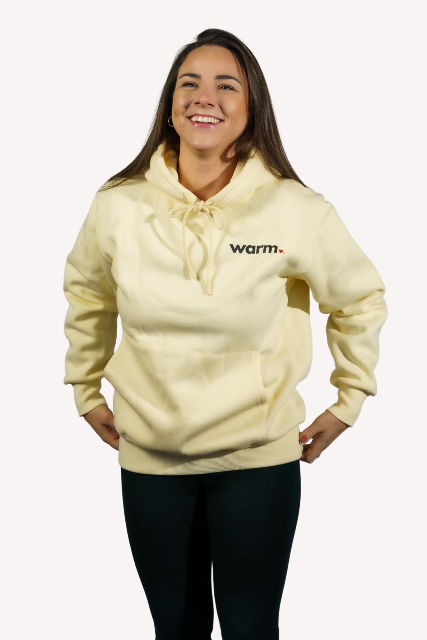 Premium Women's Polar Fleece Hoodie (Beige)