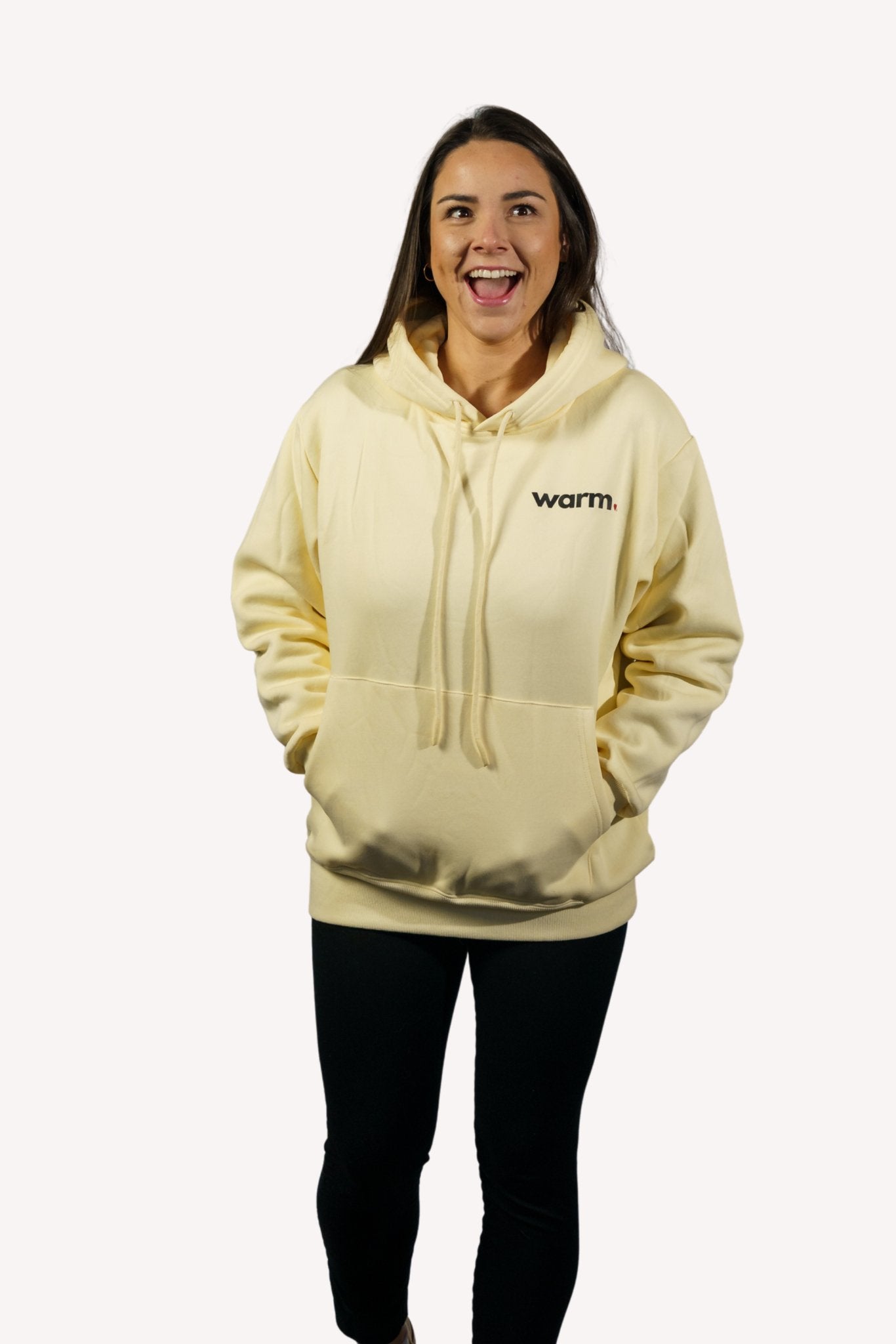 Premium Women's Polar Fleece Hoodie (Beige)