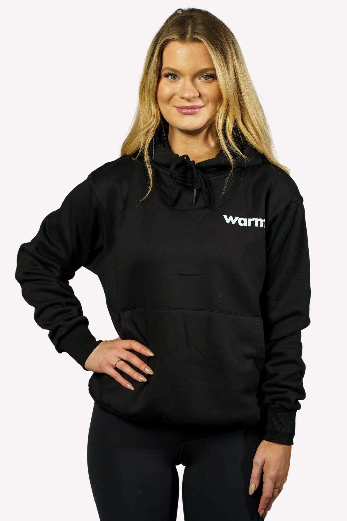 Premium Women's Polar Fleece Hoodie (Black)