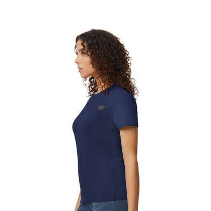 Merino Wool - Silk Soft - Short Sleeve Shirt -  Blue (Women's)