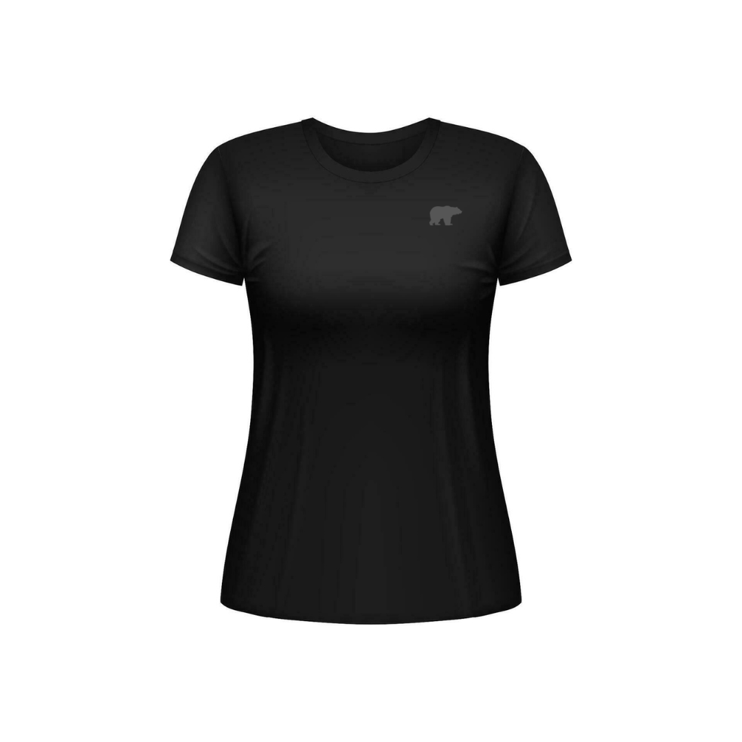 Merino Wool - Silk Soft - Short Sleeve Shirt - Black (Women's)