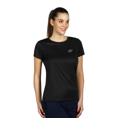 Merino Wool - Silk Soft - Short Sleeve Shirt - Black (Women's)