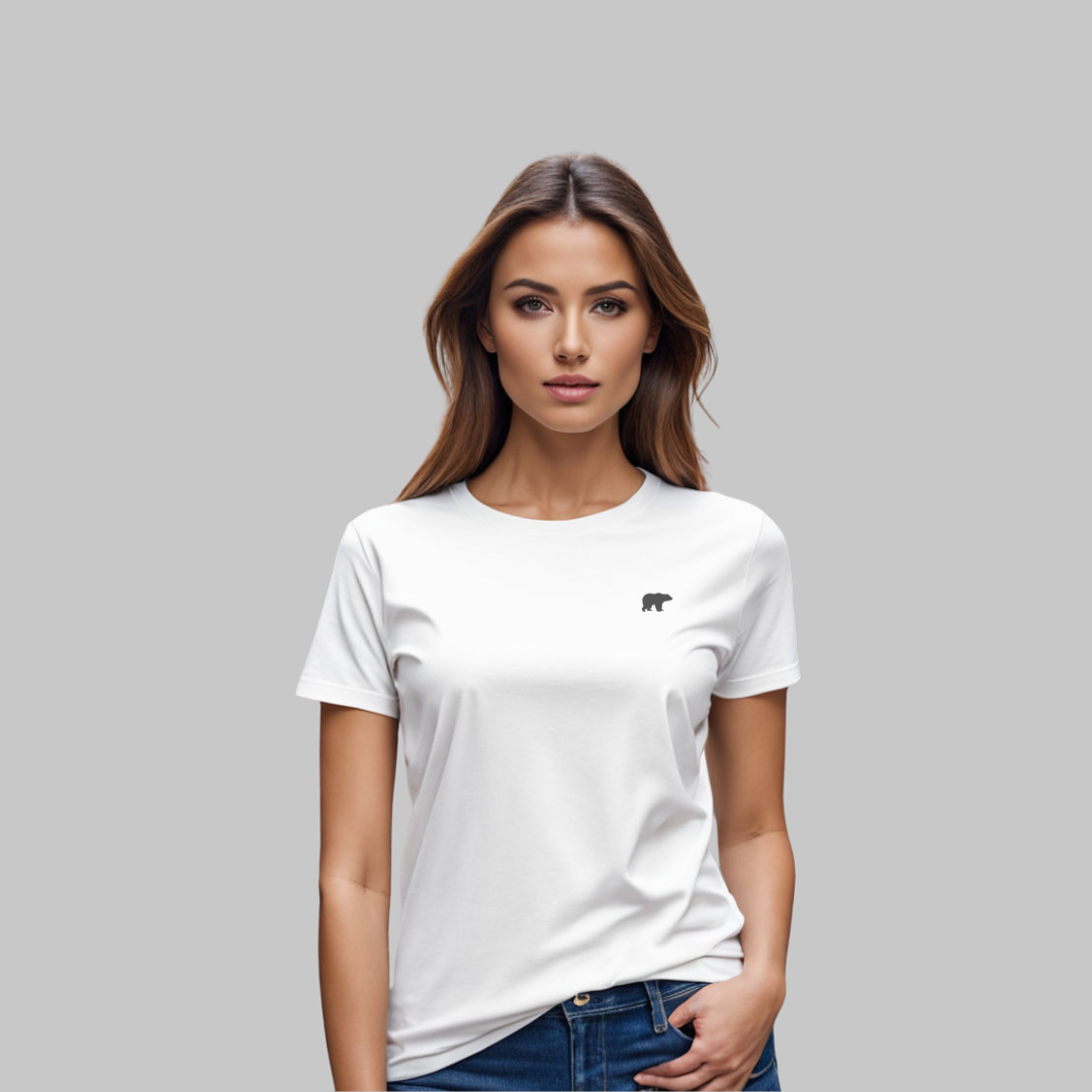 Merino Wool - Silk Soft - Short Sleeve Shirt - White (Women's)