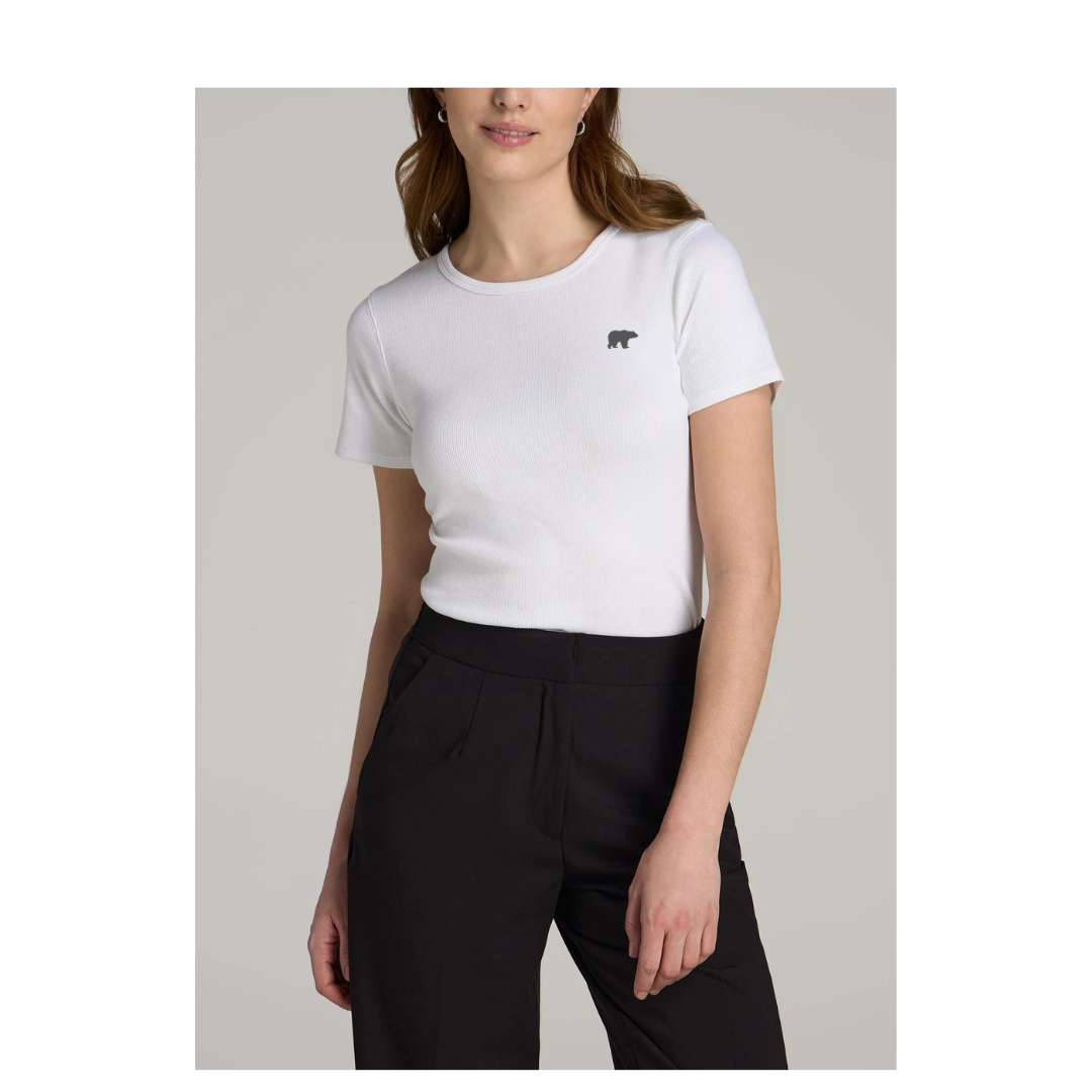 Merino Wool - Silk Soft - Short Sleeve Shirt - White (Women's)