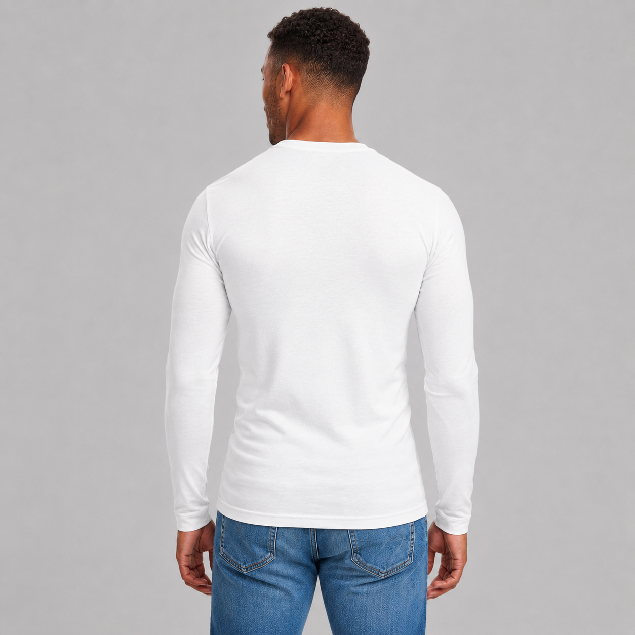Long Sleeve Merino Wool - Silk Soft - White (Men's)