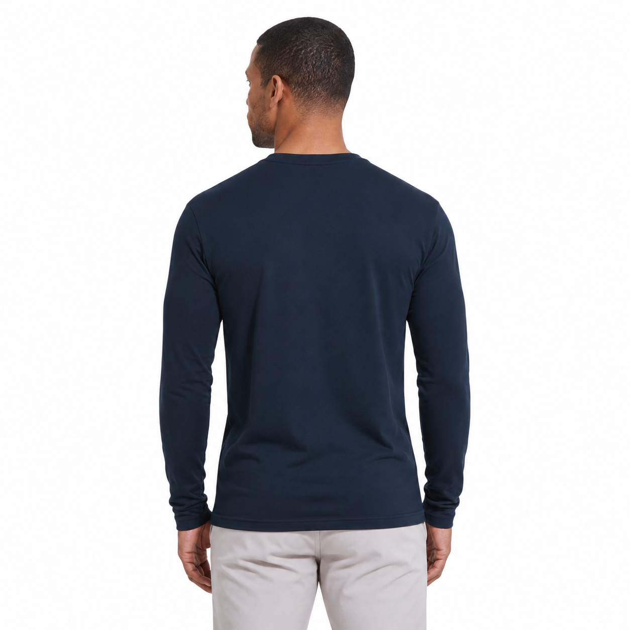 Long Sleeve Merino Wool - Silk Soft - Blue (Men's)