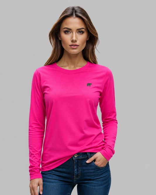 Merino Wool - Silk Soft - Fuchsia (Women’s Long Sleeve)