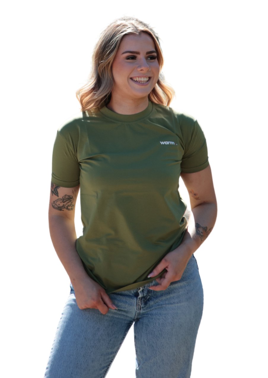Army Green Organic Cotton T-Shirt (Women's)