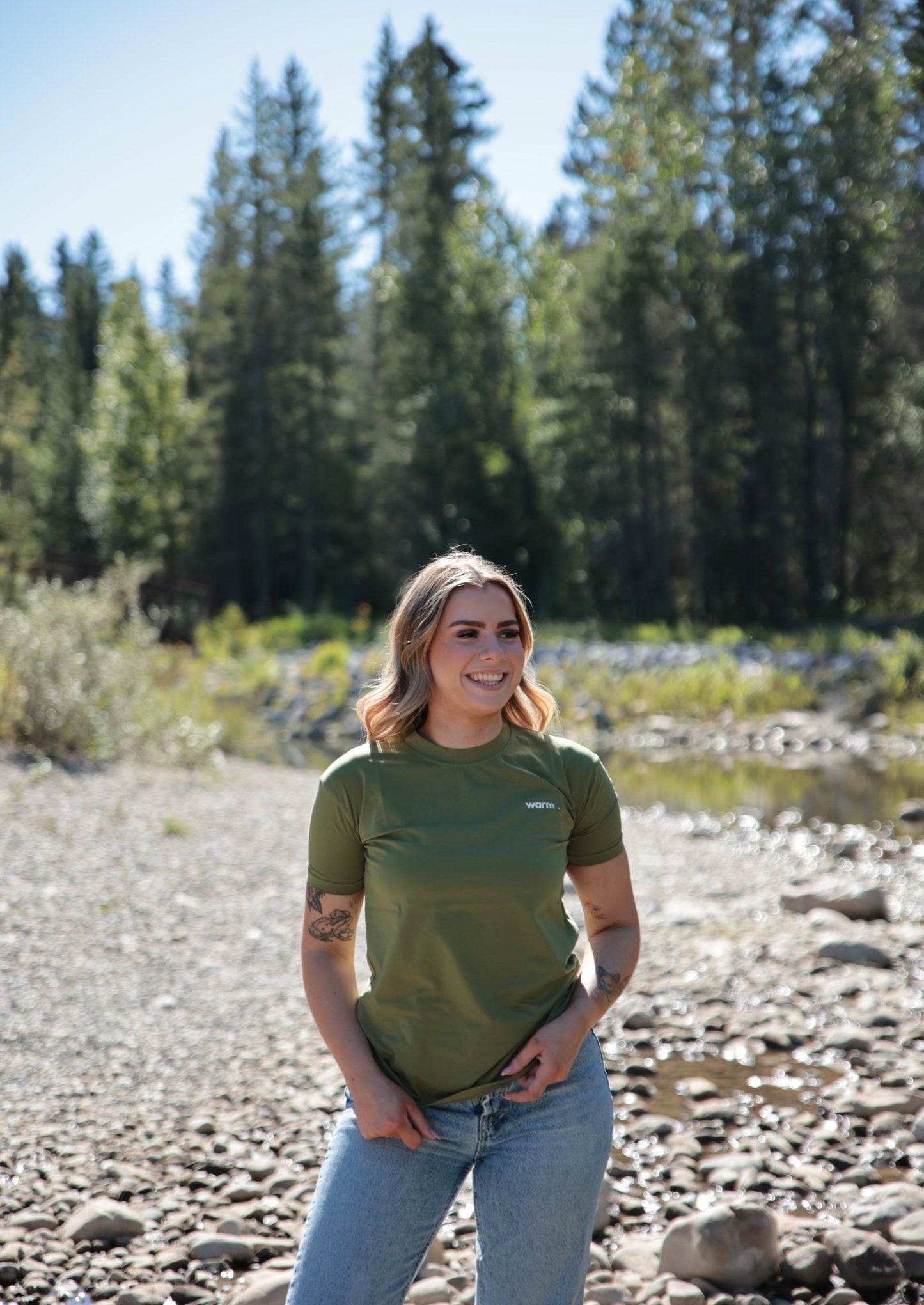 Army Green Organic Cotton T-Shirt (Women's)