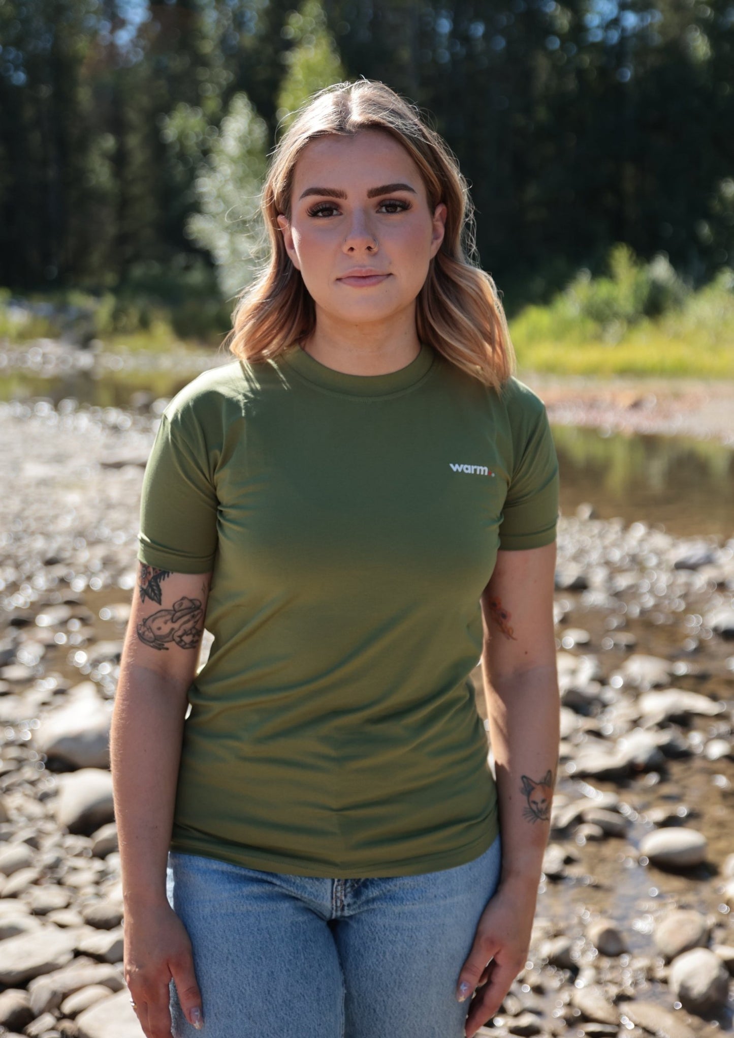 Army Green Organic Cotton T-Shirt (Women's)