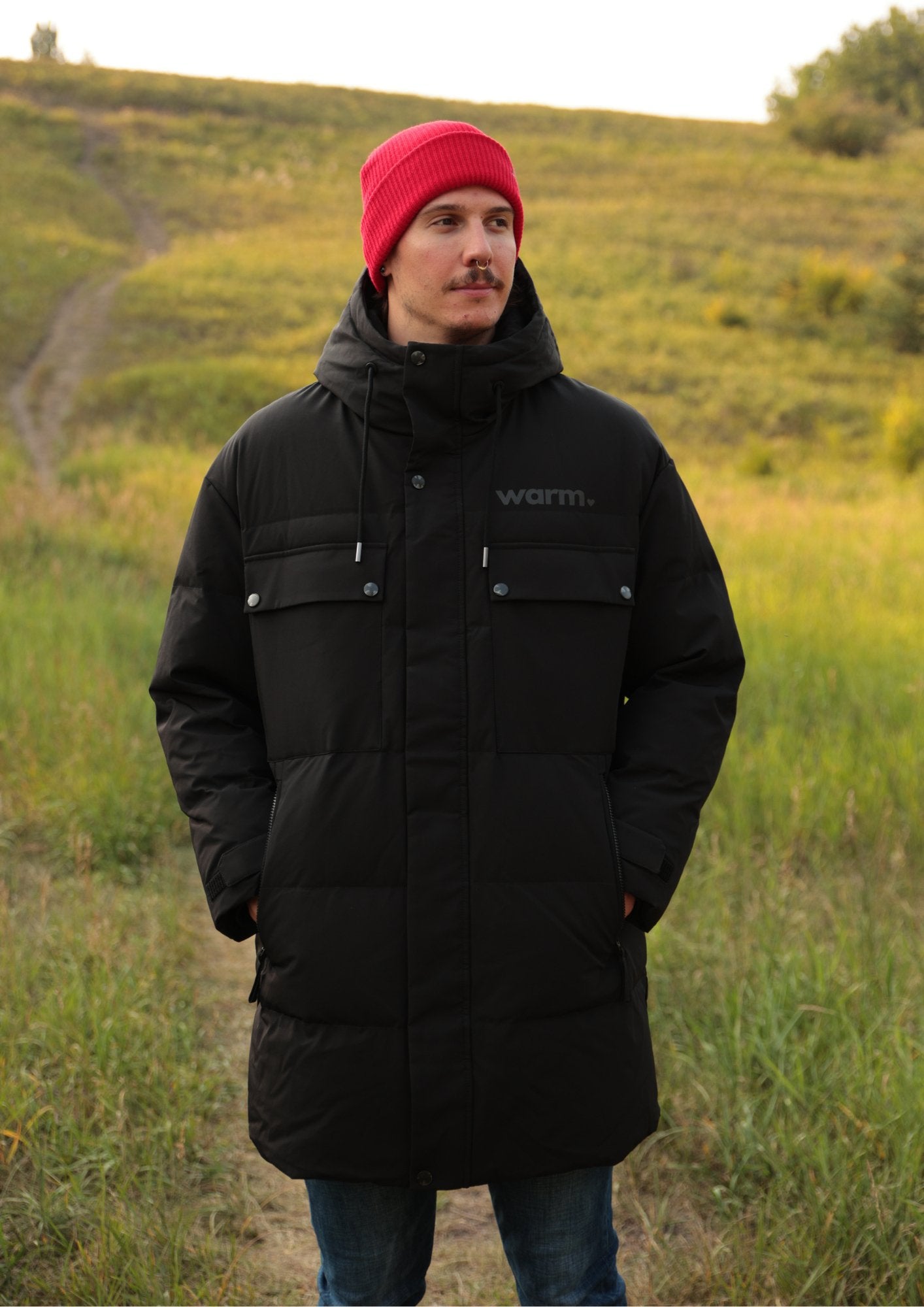 Mens down clearance winter parka