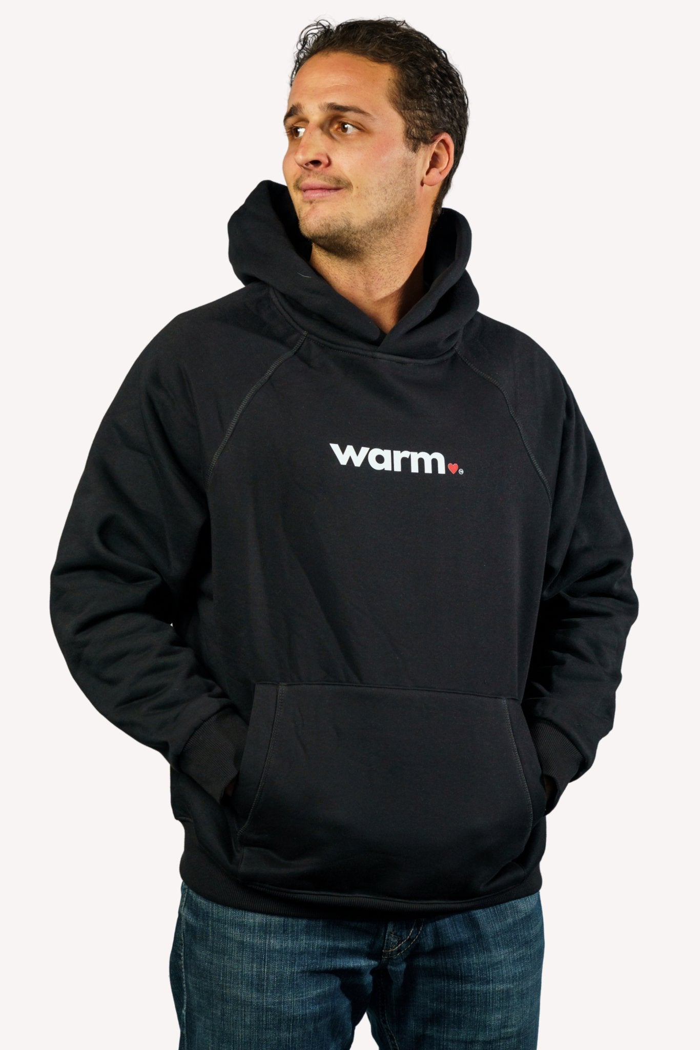 Premium Men's Polar Fleece Hoodie (Black)